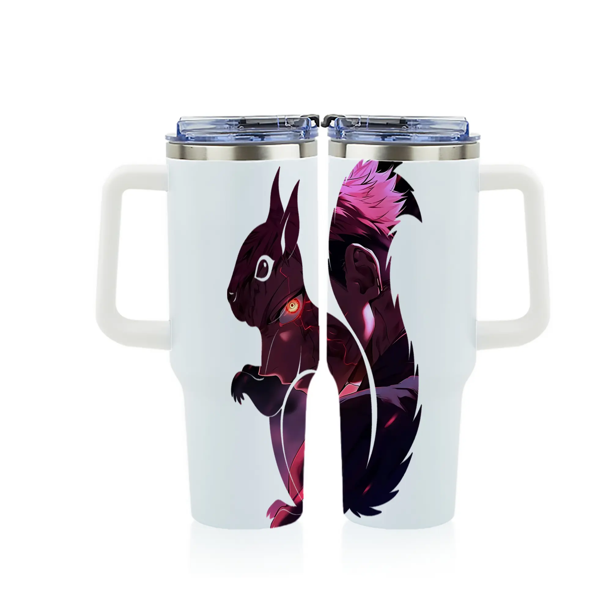 呪術廻戦 グッズ,虎杖 悠仁 - 1200mL フルプリント車用タンブラー ・ 304ステンレス 内側 ・ 201ステンレス 外側 ・ 保温 保冷 ・ 通勤 ドライブ アウトドア用