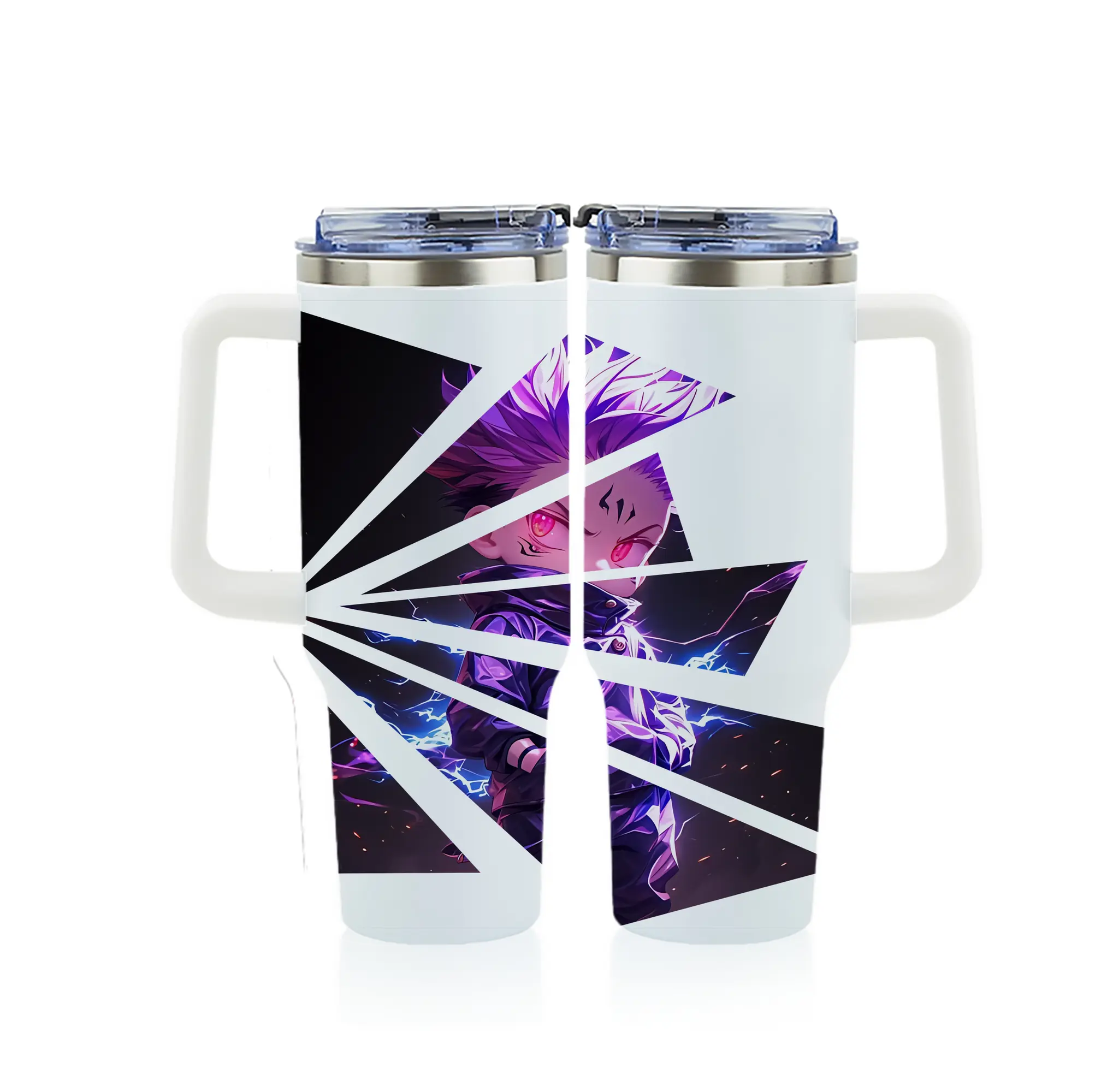 呪術廻戦 グッズ,虎杖 悠仁 - 1200mL フルプリント車用タンブラー ・ 304ステンレス 内側 ・ 201ステンレス 外側 ・ 保温 保冷 ・ 通勤 ドライブ アウトドア用