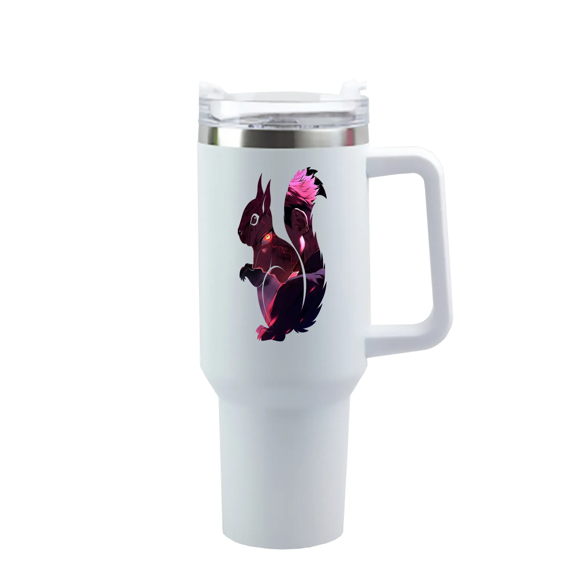 呪術廻戦 グッズ,虎杖 悠仁 - 1200mL 車用タンブラー ・ クリスタルステッカー ・ 304ステンレス 内側 ・ 201ステンレス 外側 ・ 保温 保冷 ・ ハンドル＆ストロー付き ・ 通勤 ドライブ アウトドア用