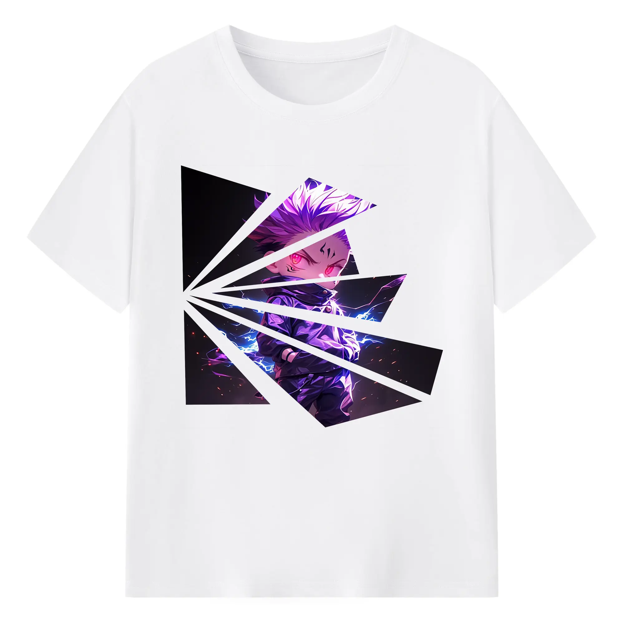 呪術廻戦 グッズ,虎杖 悠仁 - 綿100％ 半袖Tシャツ ・ フロントプリント ・ 快適 通気性 ・ 日常使い 散歩 スポーツ用