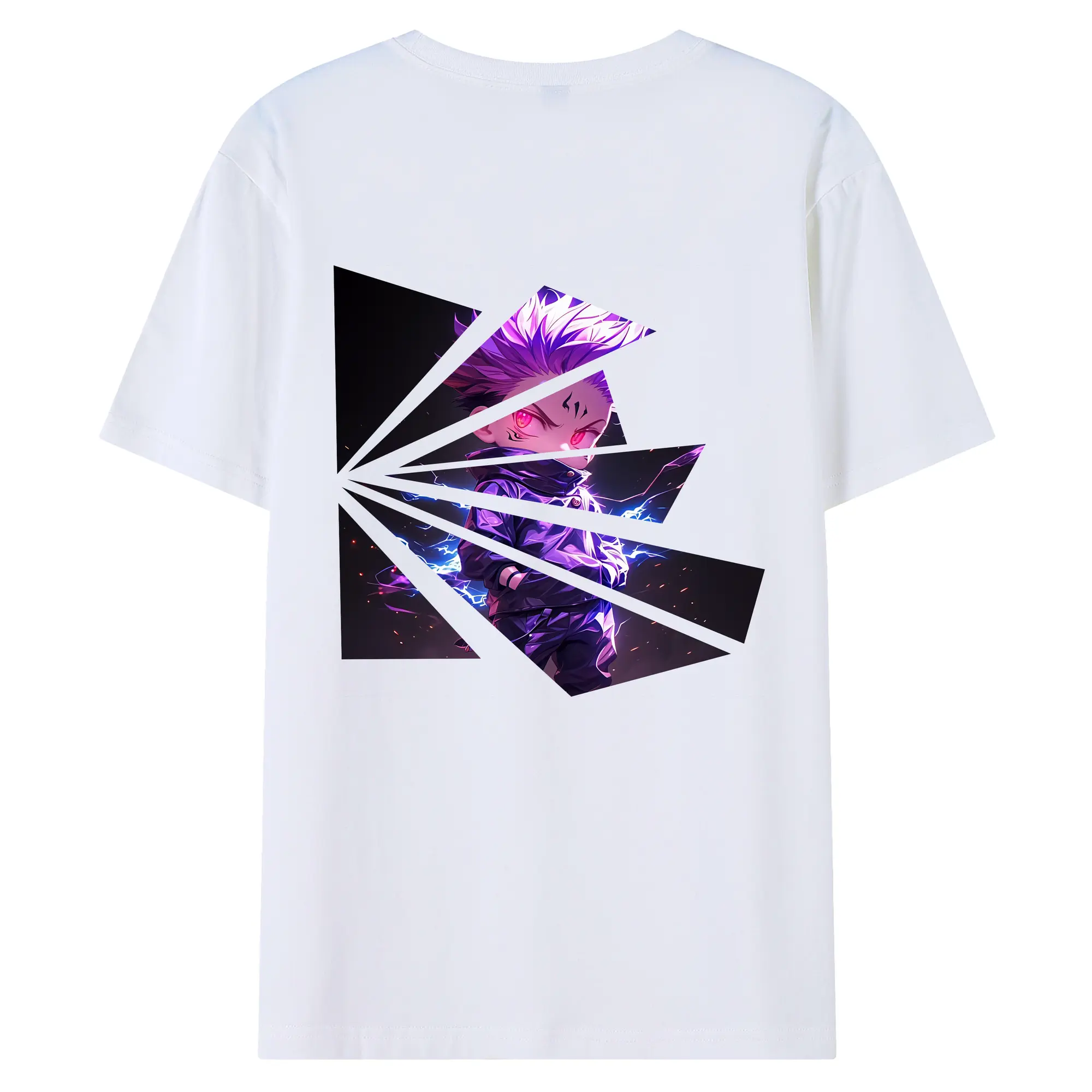 呪術廻戦 グッズ,虎杖 悠仁 - 綿100％ 半袖Tシャツ ・ バックプリント ・ 快適 通気性 ・ 日常使い 散歩 スポーツ用