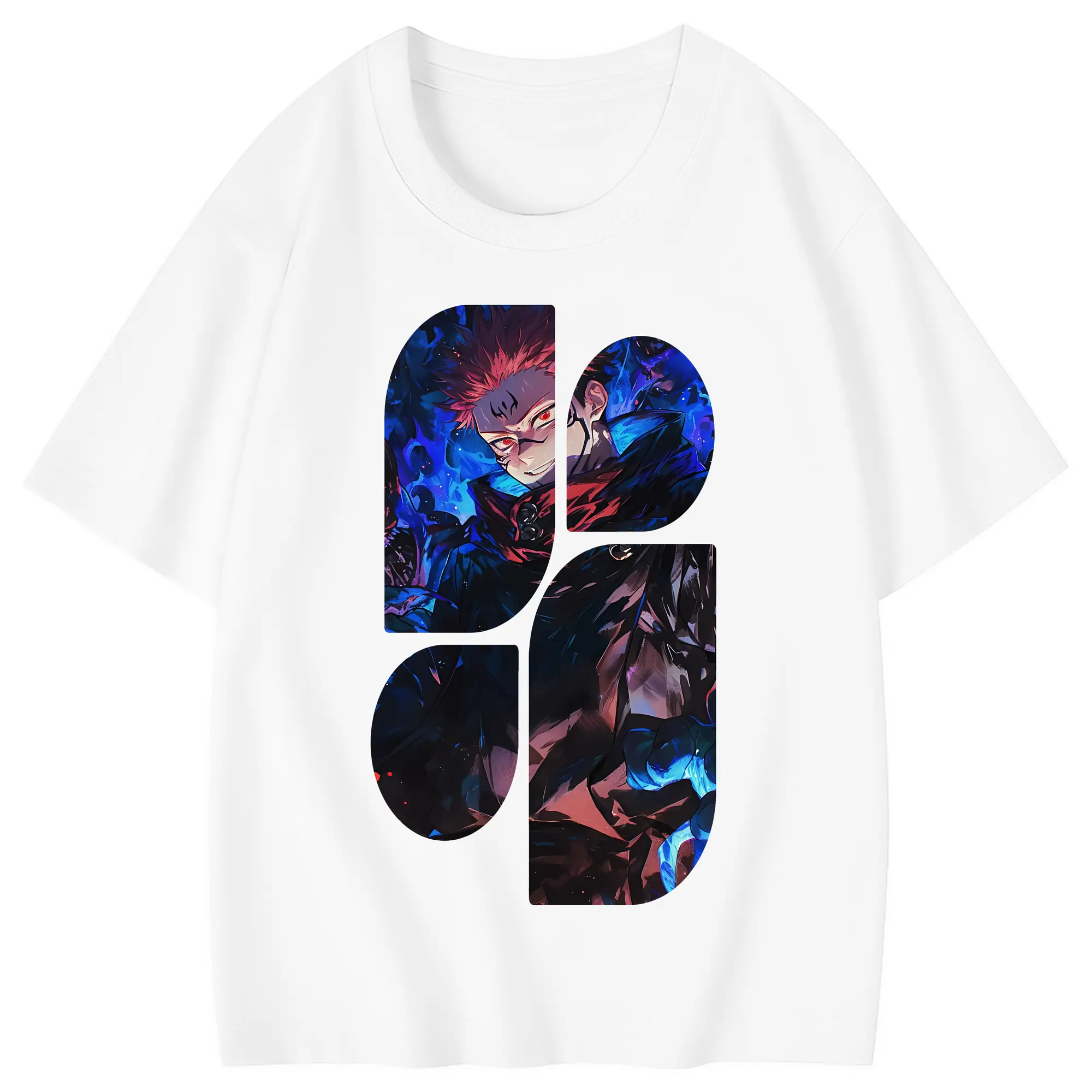 呪術廻戦 グッズ,虎杖 悠仁 - 綿100％ キッズTシャツ ・ フロントプリント ・ 快適 通気性 ・ スポーツ カジュアル 散歩用