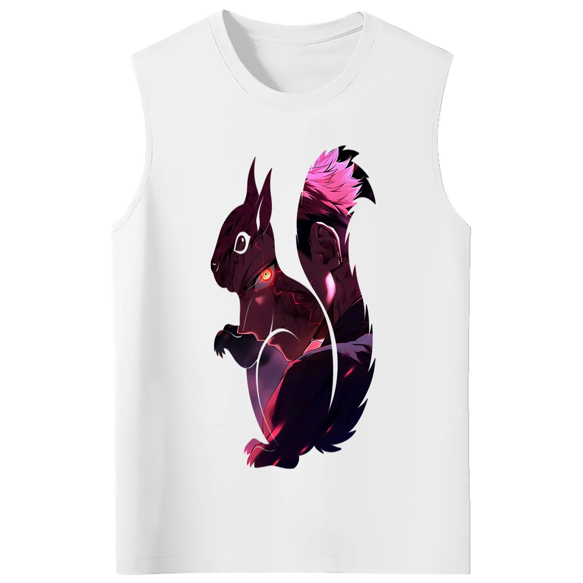 呪術廻戦 グッズ,虎杖 悠仁 - コットン100％ タンクトップ ・ フロントプリント ・ タイトフィット ・ 快適 通気性 ・ スポーツ カジュアル 散歩用