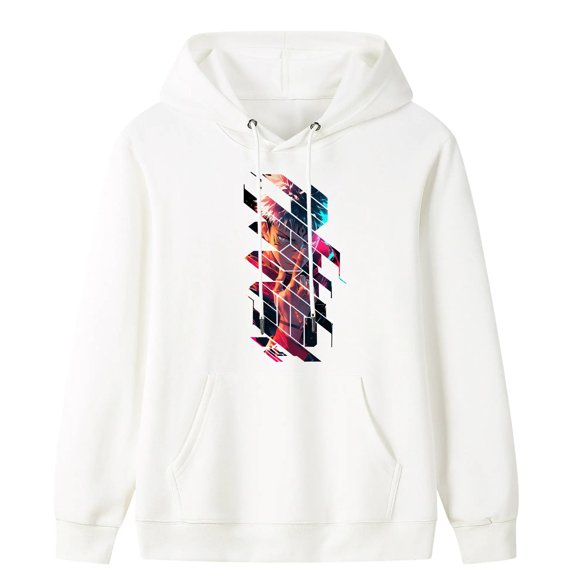 呪術廻戦 グッズ,虎杖 悠仁 - キッズ フード付きパーカー ・ フロントプリント ・ ポリエステル100％ ・ 快適 通学 スポーツ 日常使い お散歩用