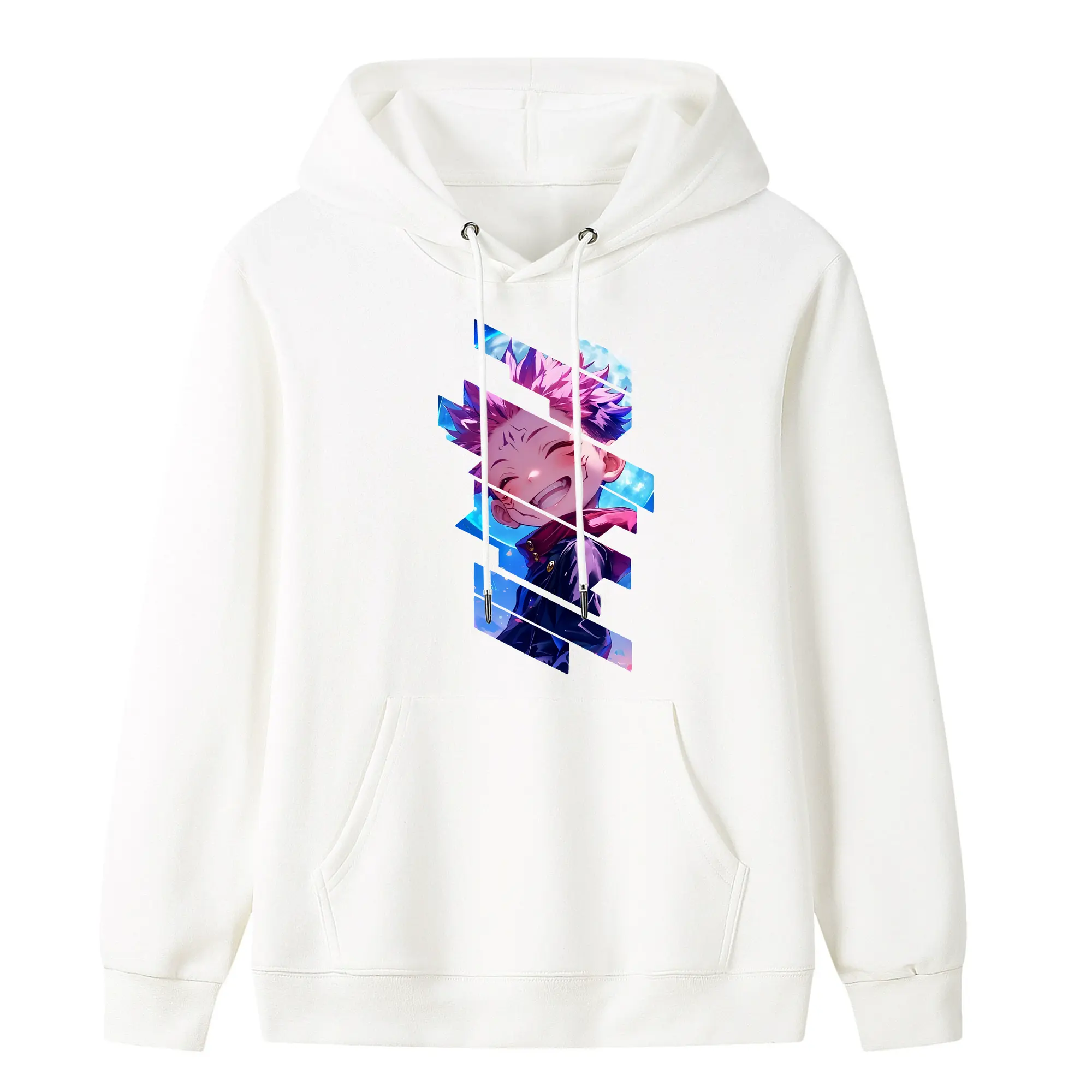 呪術廻戦 グッズ,虎杖 悠仁 - キッズ フード付きパーカー ・ フロントプリント ・ ポリエステル100％ ・ 快適 通学 スポーツ 日常使い お散歩用