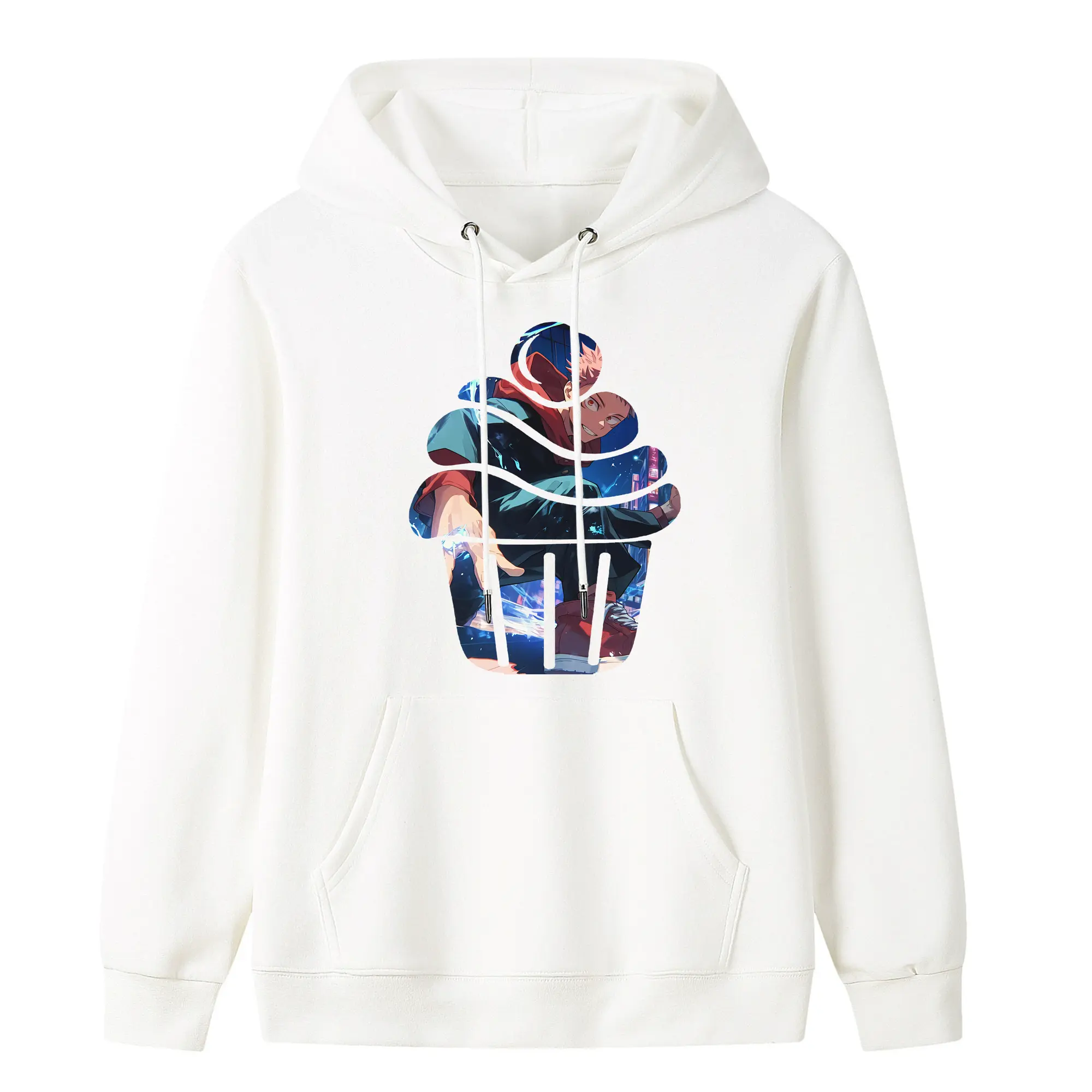 呪術廻戦 グッズ,虎杖 悠仁 - キッズ フード付きパーカー ・ フロントプリント ・ ポリエステル100％ ・ 快適 通学 スポーツ 日常使い お散歩用