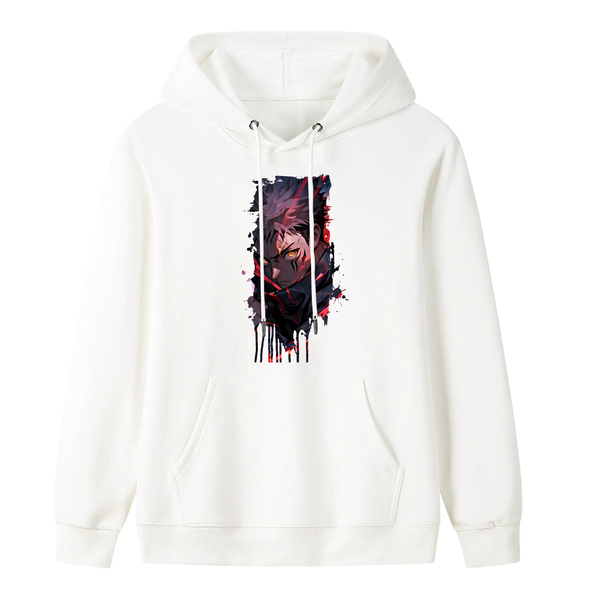 呪術廻戦 グッズ,虎杖 悠仁 - キッズ フード付きパーカー ・ フロントプリント ・ ポリエステル100％ ・ 快適 通学 スポーツ 日常使い お散歩用