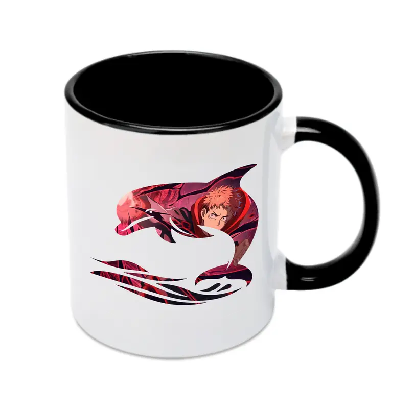 呪術廻戦 グッズ,虎杖 悠仁 - カラフルマグカップ ・ 陶器 ・ 熱転写プリント ・ 鮮やかデザイン ・ 耐久性 高品質 ・ コーヒー お茶 ギフト用