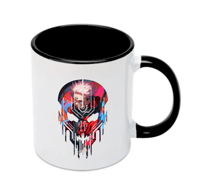 呪術廻戦 グッズ,虎杖 悠仁 - カラフルマグカップ ・ 陶器 ・ 熱転写プリント ・ 鮮やかデザイン ・ 耐久性 高品質 ・ コーヒー お茶 ギフト用