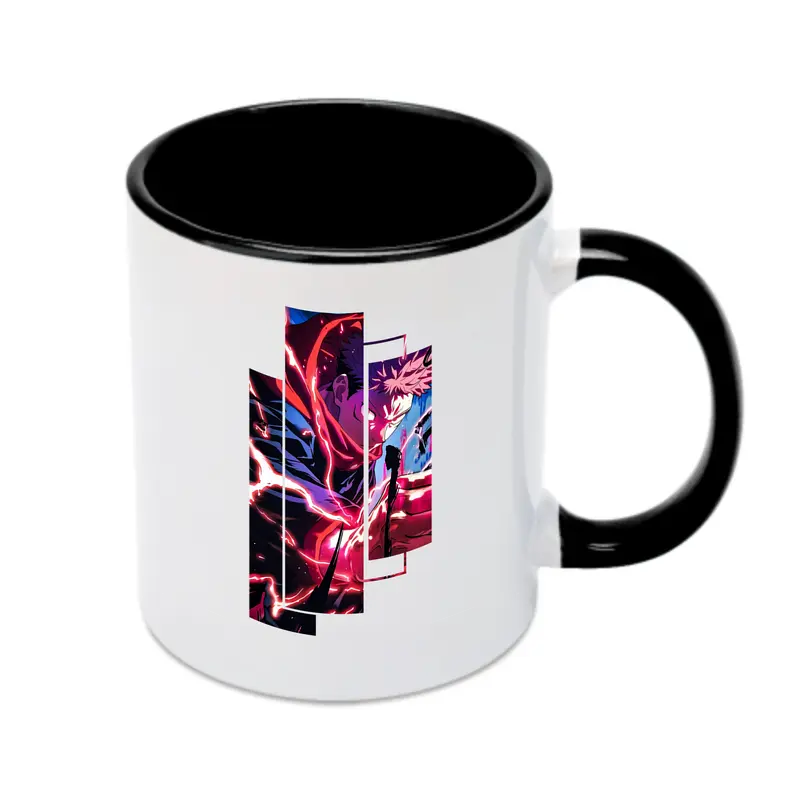 呪術廻戦 グッズ,虎杖 悠仁 - カラフルマグカップ ・ 陶器 ・ 熱転写プリント ・ 鮮やかデザイン ・ 耐久性 高品質 ・ コーヒー お茶 ギフト用