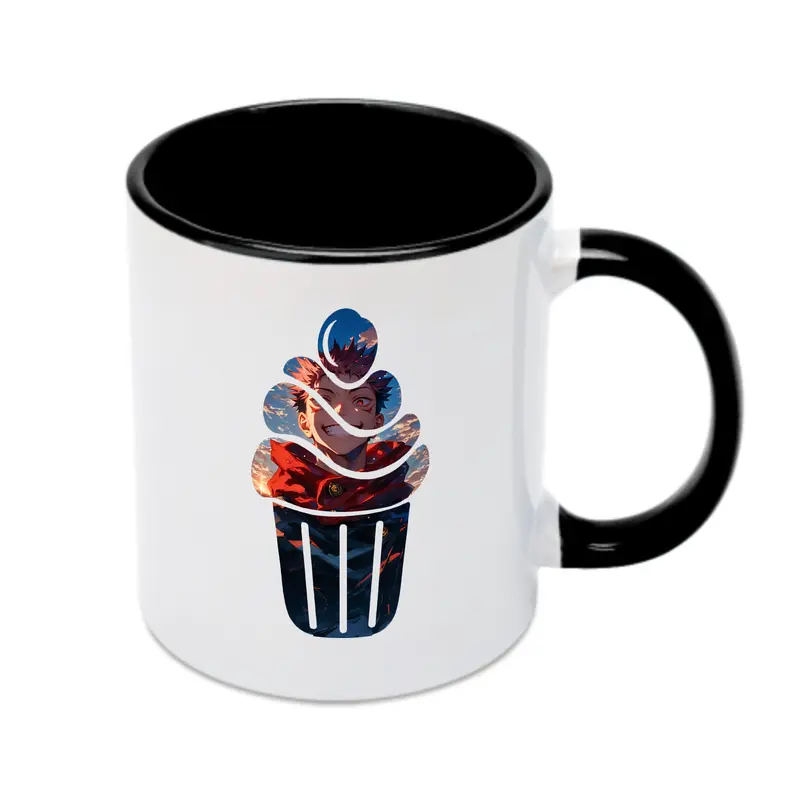 呪術廻戦 グッズ,虎杖 悠仁 - カラフルマグカップ ・ 陶器 ・ 熱転写プリント ・ 鮮やかデザイン ・ 耐久性 高品質 ・ コーヒー お茶 ギフト用