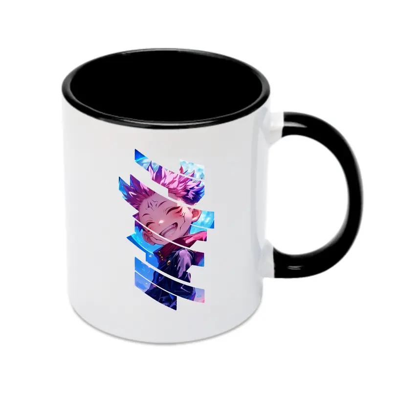呪術廻戦 グッズ,虎杖 悠仁 - カラフルマグカップ ・ 陶器 ・ 熱転写プリント ・ 鮮やかデザイン ・ 耐久性 高品質 ・ コーヒー お茶 ギフト用