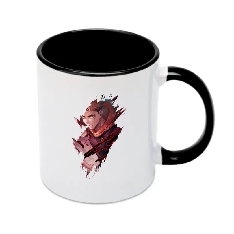 呪術廻戦 グッズ,虎杖 悠仁 - カラフルマグカップ ・ 陶器 ・ 熱転写プリント ・ 鮮やかデザイン ・ 耐久性 高品質 ・ コーヒー お茶 ギフト用