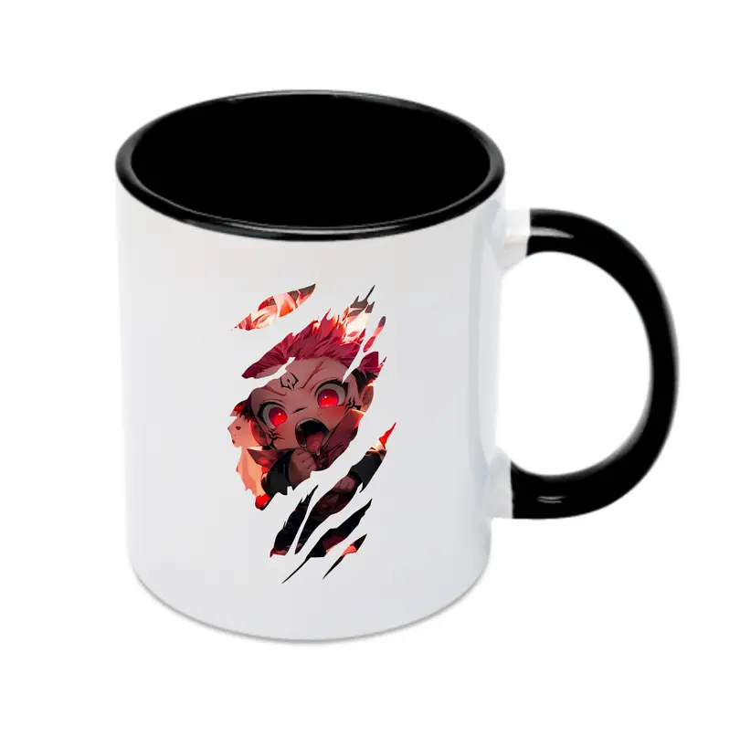 呪術廻戦 グッズ,虎杖 悠仁 - カラフルマグカップ ・ 陶器 ・ 熱転写プリント ・ 鮮やかデザイン ・ 耐久性 高品質 ・ コーヒー お茶 ギフト用