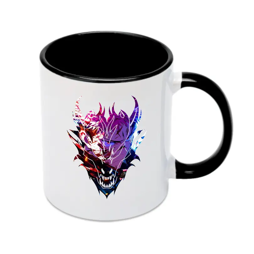 呪術廻戦 グッズ,虎杖 悠仁 - カラフルマグカップ ・ 陶器 ・ 熱転写プリント ・ 鮮やかデザイン ・ 耐久性 高品質 ・ コーヒー お茶 ギフト用