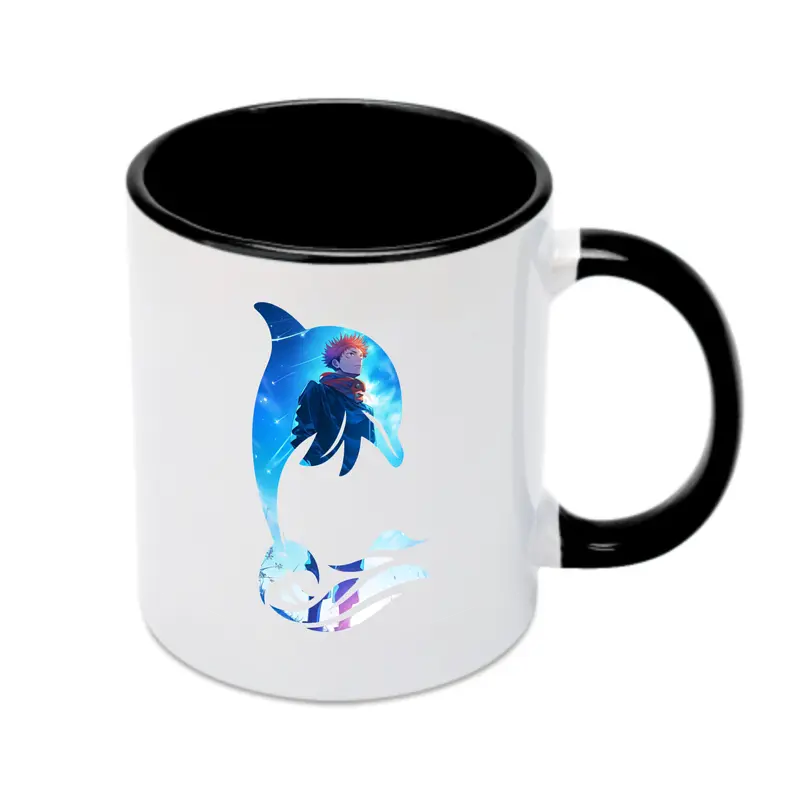 呪術廻戦 グッズ,虎杖 悠仁 - カラフルマグカップ ・ 陶器 ・ 熱転写プリント ・ 鮮やかデザイン ・ 耐久性 高品質 ・ コーヒー お茶 ギフト用