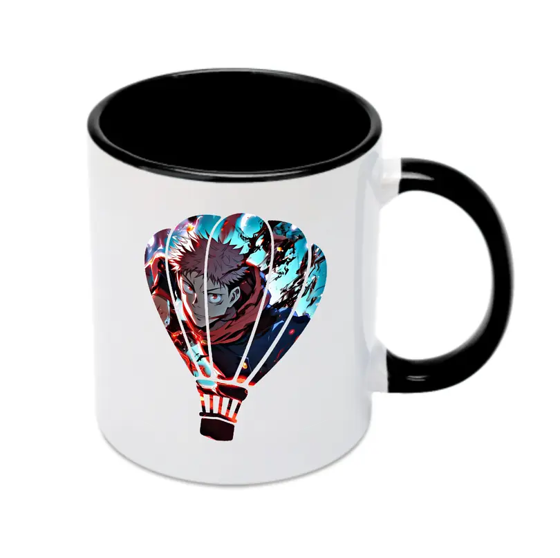 呪術廻戦 グッズ,虎杖 悠仁 - カラフルマグカップ ・ 陶器 ・ 熱転写プリント ・ 鮮やかデザイン ・ 耐久性 高品質 ・ コーヒー お茶 ギフト用