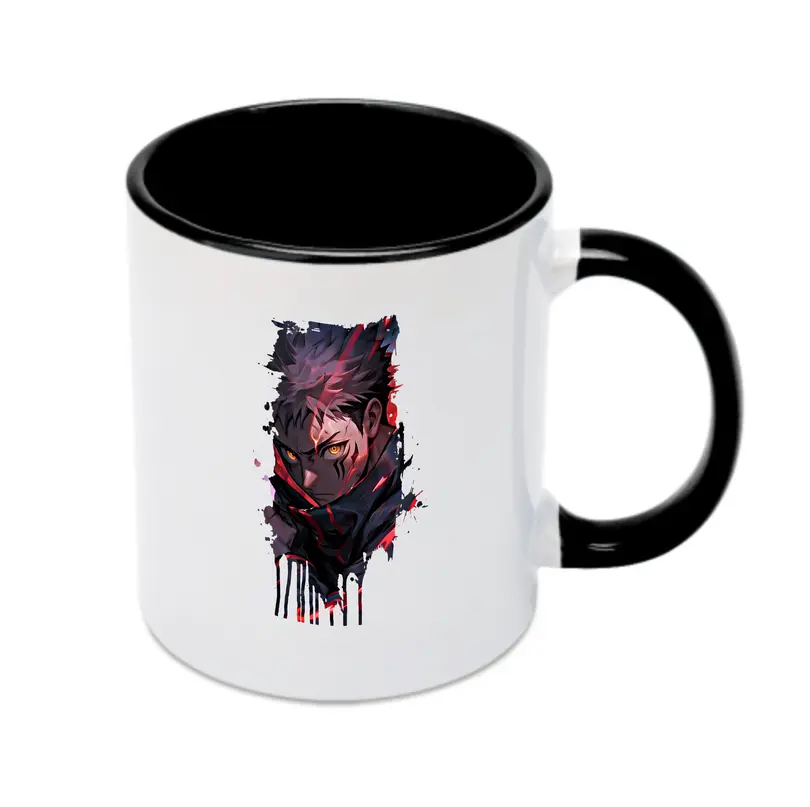 呪術廻戦 グッズ,虎杖 悠仁 - カラフルマグカップ ・ 陶器 ・ 熱転写プリント ・ 鮮やかデザイン ・ 耐久性 高品質 ・ コーヒー お茶 ギフト用