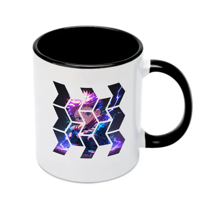 呪術廻戦 グッズ,虎杖 悠仁 - カラフルマグカップ ・ 陶器 ・ 熱転写プリント ・ 鮮やかデザイン ・ 耐久性 高品質 ・ コーヒー お茶 ギフト用