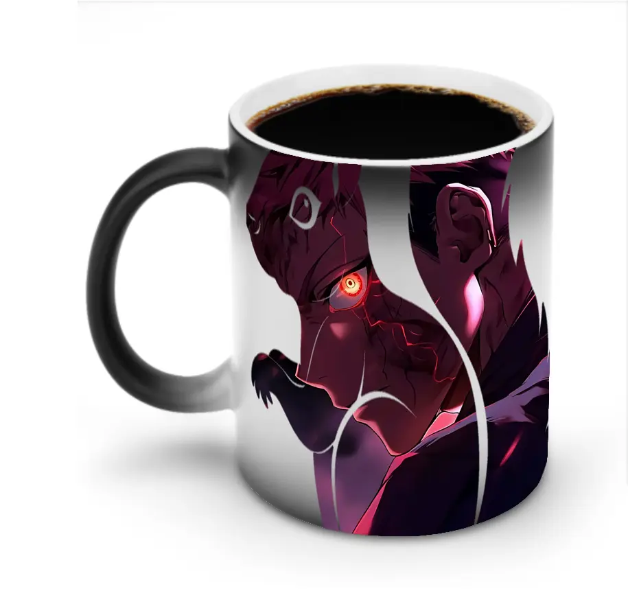 呪術廻戦 グッズ,虎杖 悠仁 - 変色マグカップ ・ セラミック ・ 熱転写プリント ・ 耐久性 高品質 ・ ギフト・自宅用 コーヒー お茶