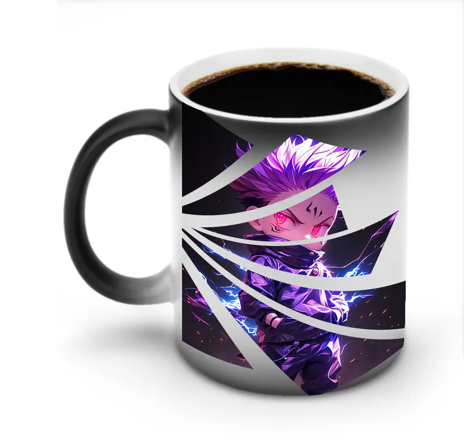 呪術廻戦 グッズ,虎杖 悠仁 - 変色マグカップ ・ セラミック ・ 熱転写プリント ・ 耐久性 高品質 ・ ギフト・自宅用 コーヒー お茶
