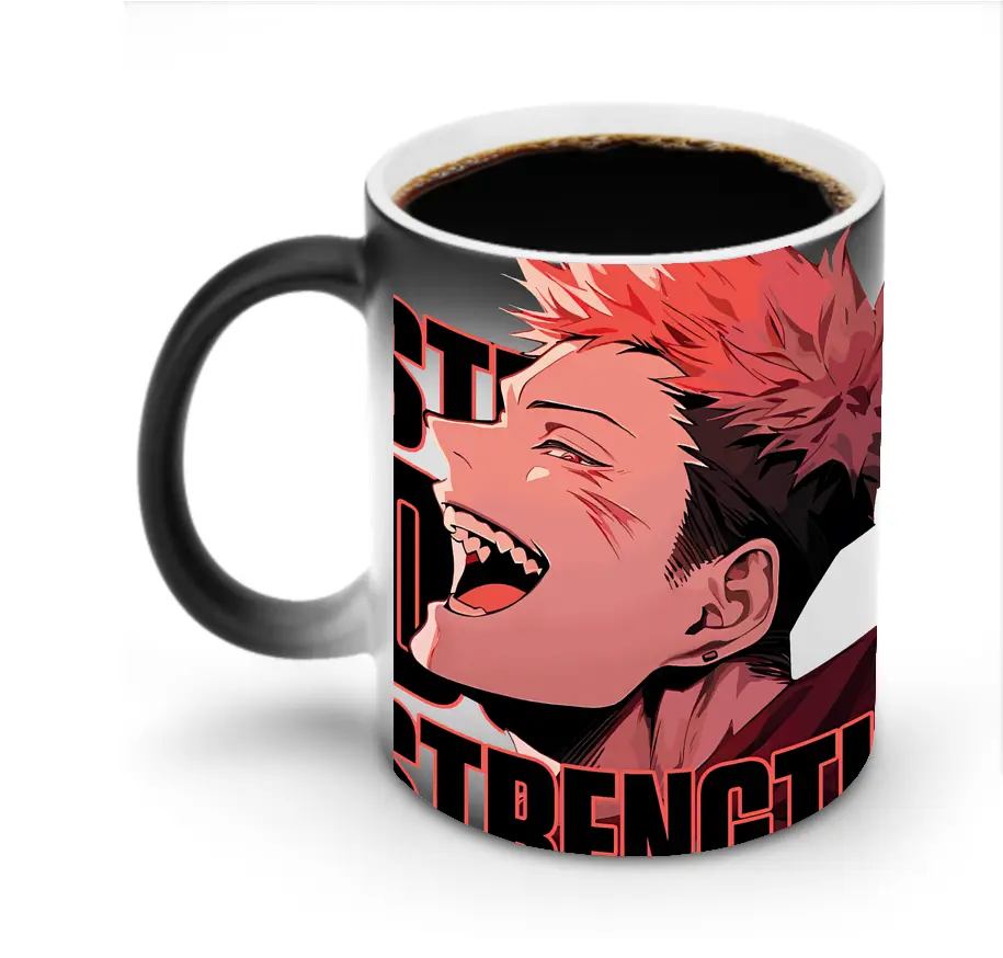 呪術廻戦 グッズ,虎杖 悠仁 - 変色マグカップ ・ セラミック ・ 熱転写プリント ・ 耐久性 高品質 ・ ギフト・自宅用 コーヒー お茶