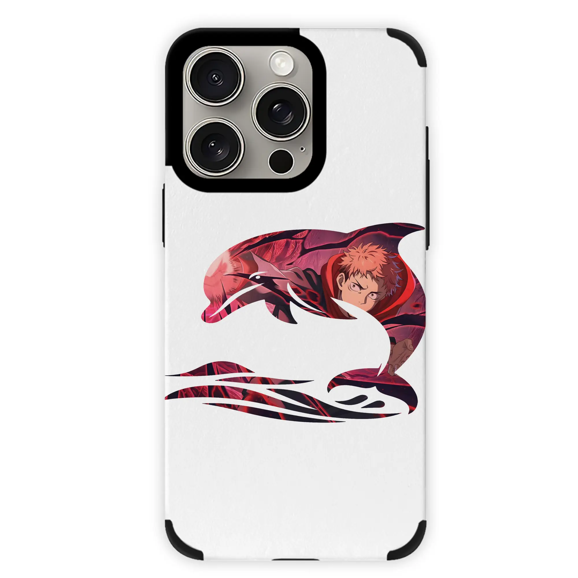 呪術廻戦 グッズ,虎杖 悠仁 - IPhone15ProMax対応 ・ PUレザースマホケース ・ 耐衝撃 ・ 黄変防止 ・ 360度全面保護 ・ 柔らか手触り ・ 3D立体ボタン