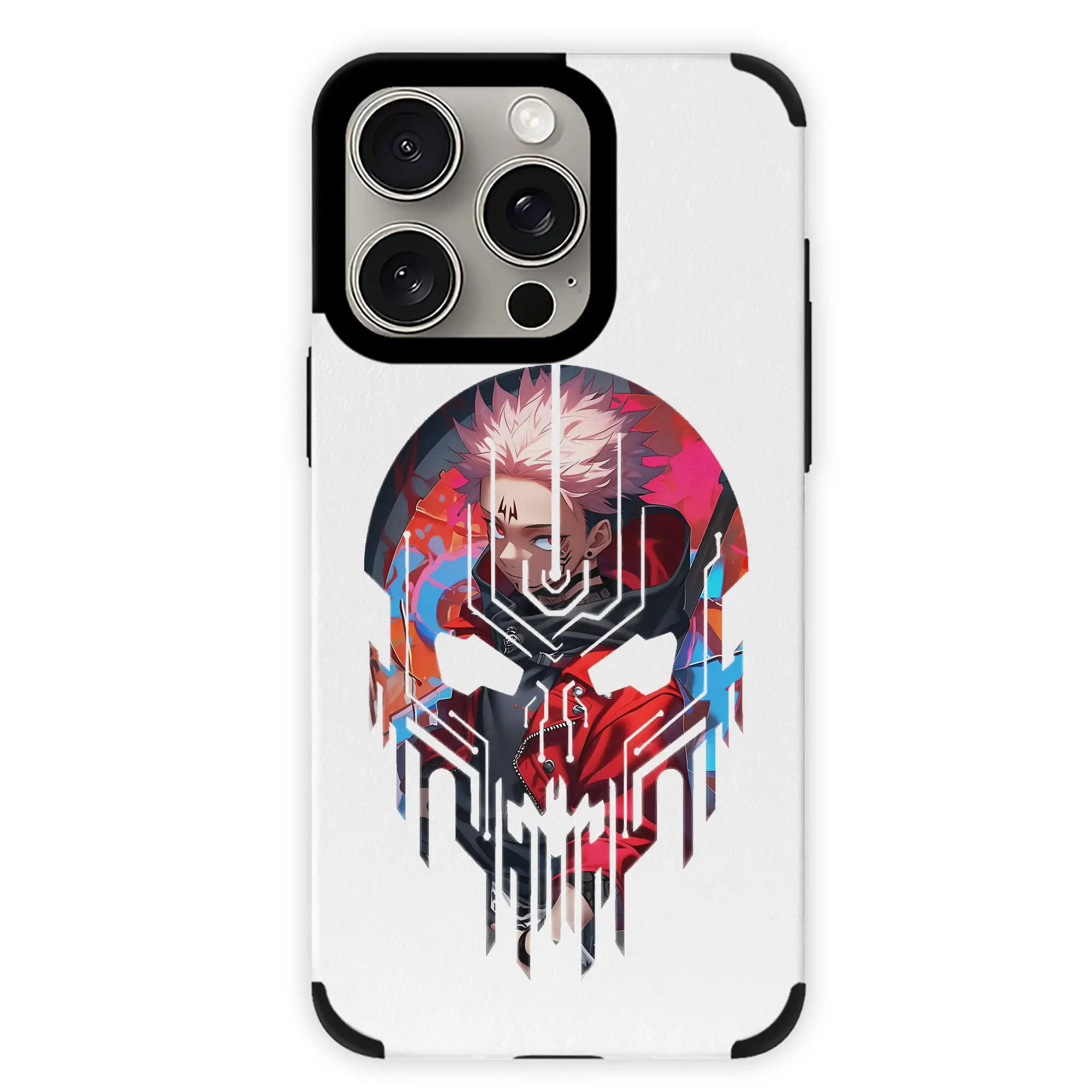 呪術廻戦 グッズ,虎杖 悠仁 - IPhone15ProMax対応 ・ PUレザースマホケース ・ 耐衝撃 ・ 黄変防止 ・ 360度全面保護 ・ 柔らか手触り ・ 3D立体ボタン