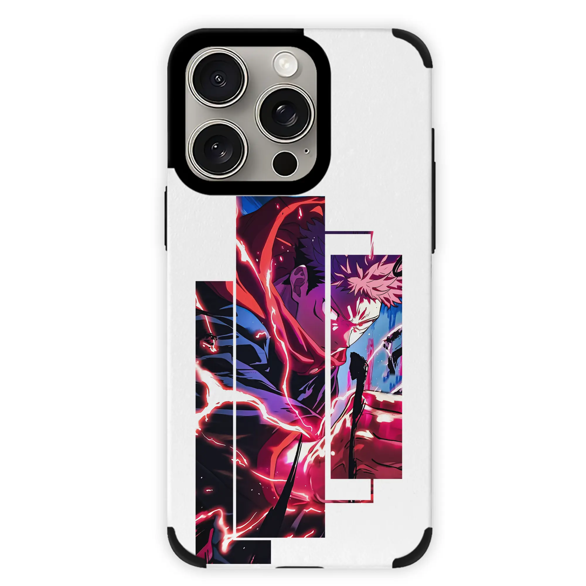 呪術廻戦 グッズ,虎杖 悠仁 - IPhone15ProMax対応 ・ PUレザースマホケース ・ 耐衝撃 ・ 黄変防止 ・ 360度全面保護 ・ 柔らか手触り ・ 3D立体ボタン