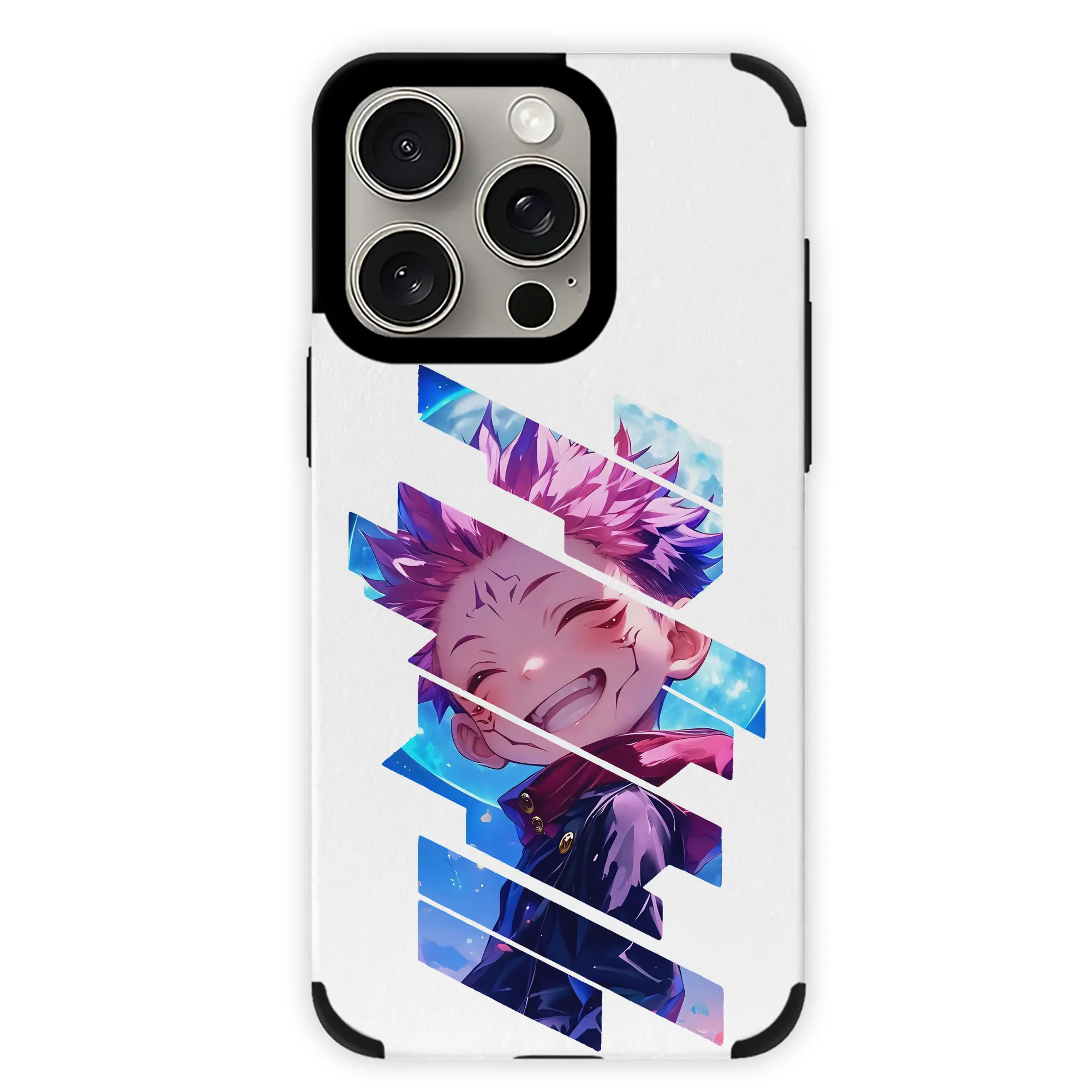 呪術廻戦 グッズ,虎杖 悠仁 - IPhone15ProMax対応 ・ PUレザースマホケース ・ 耐衝撃 ・ 黄変防止 ・ 360度全面保護 ・ 柔らか手触り ・ 3D立体ボタン