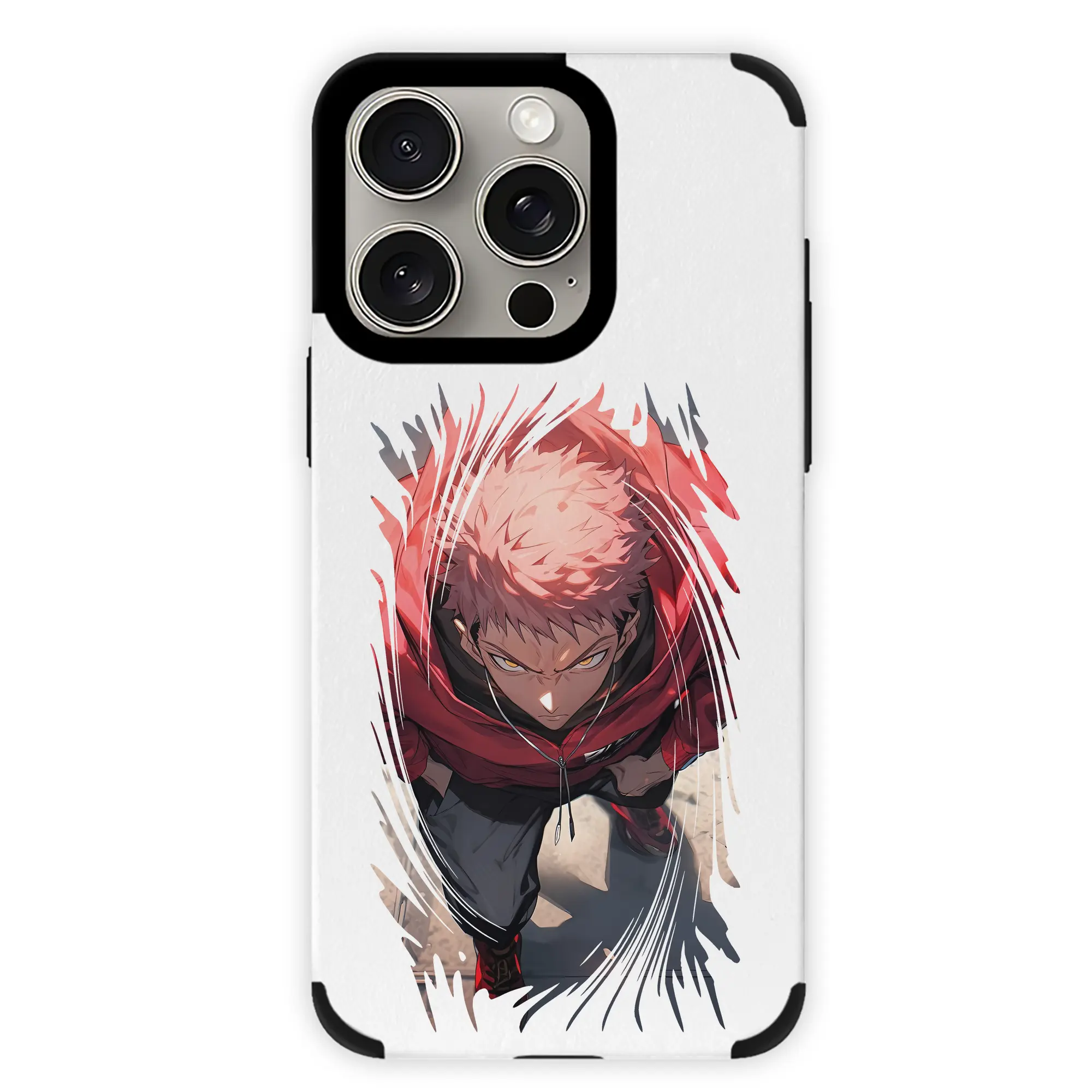 呪術廻戦 グッズ,虎杖 悠仁 - IPhone15ProMax対応 ・ PUレザースマホケース ・ 耐衝撃 ・ 黄変防止 ・ 360度全面保護 ・ 柔らか手触り ・ 3D立体ボタン