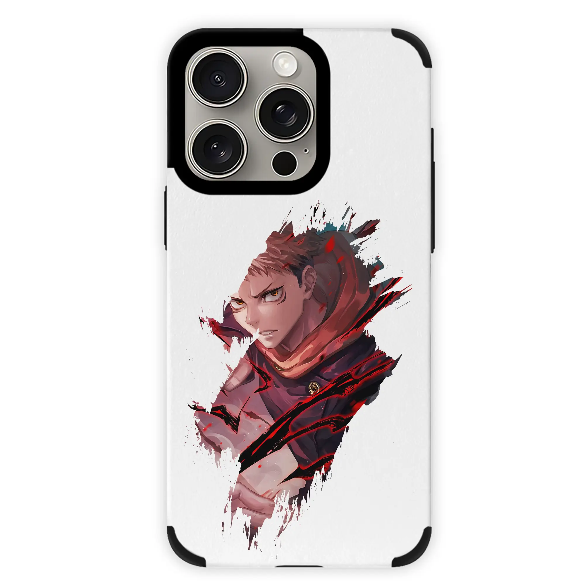 呪術廻戦 グッズ,虎杖 悠仁 - IPhone15ProMax対応 ・ PUレザースマホケース ・ 耐衝撃 ・ 黄変防止 ・ 360度全面保護 ・ 柔らか手触り ・ 3D立体ボタン