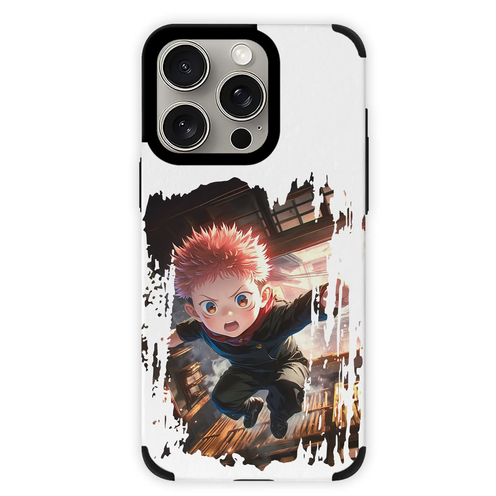 呪術廻戦 グッズ,虎杖 悠仁 - IPhone15ProMax対応 ・ PUレザースマホケース ・ 耐衝撃 ・ 黄変防止 ・ 360度全面保護 ・ 柔らか手触り ・ 3D立体ボタン