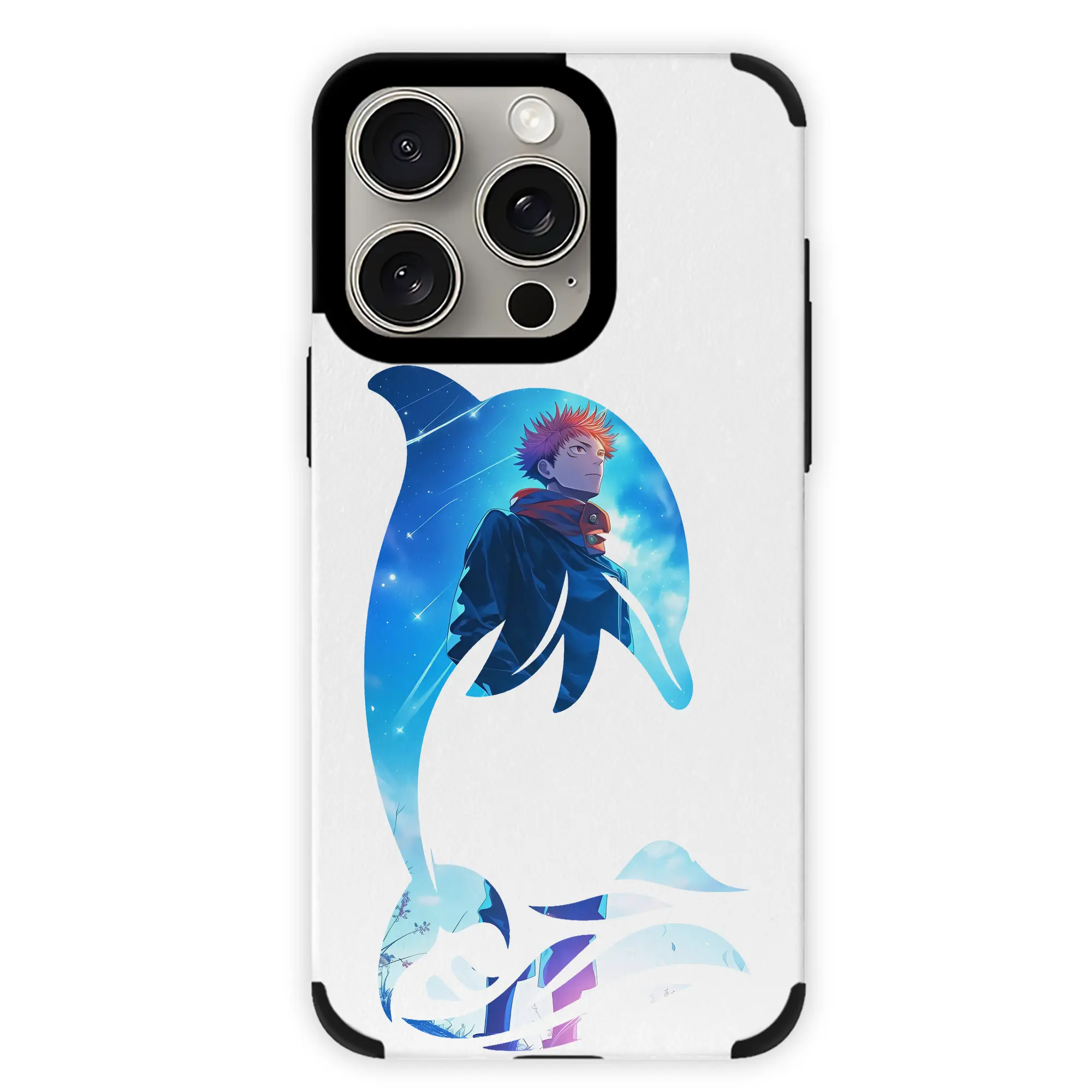 呪術廻戦 グッズ,虎杖 悠仁 - IPhone15ProMax対応 ・ PUレザースマホケース ・ 耐衝撃 ・ 黄変防止 ・ 360度全面保護 ・ 柔らか手触り ・ 3D立体ボタン