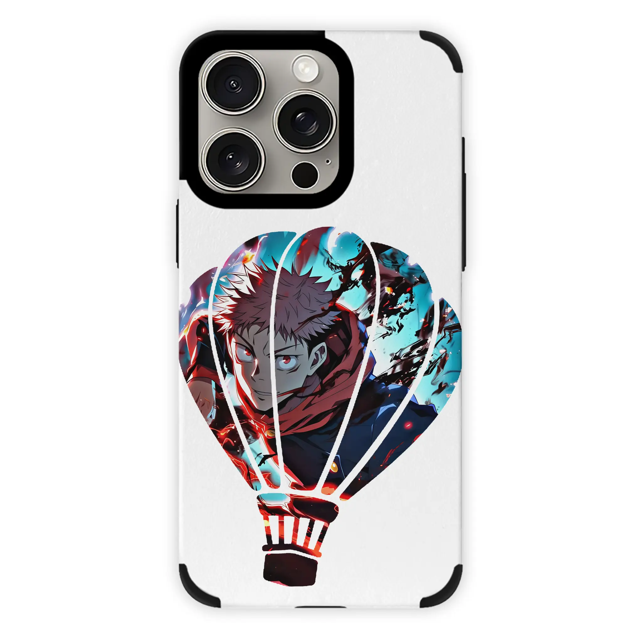 呪術廻戦 グッズ,虎杖 悠仁 - IPhone15ProMax対応 ・ PUレザースマホケース ・ 耐衝撃 ・ 黄変防止 ・ 360度全面保護 ・ 柔らか手触り ・ 3D立体ボタン