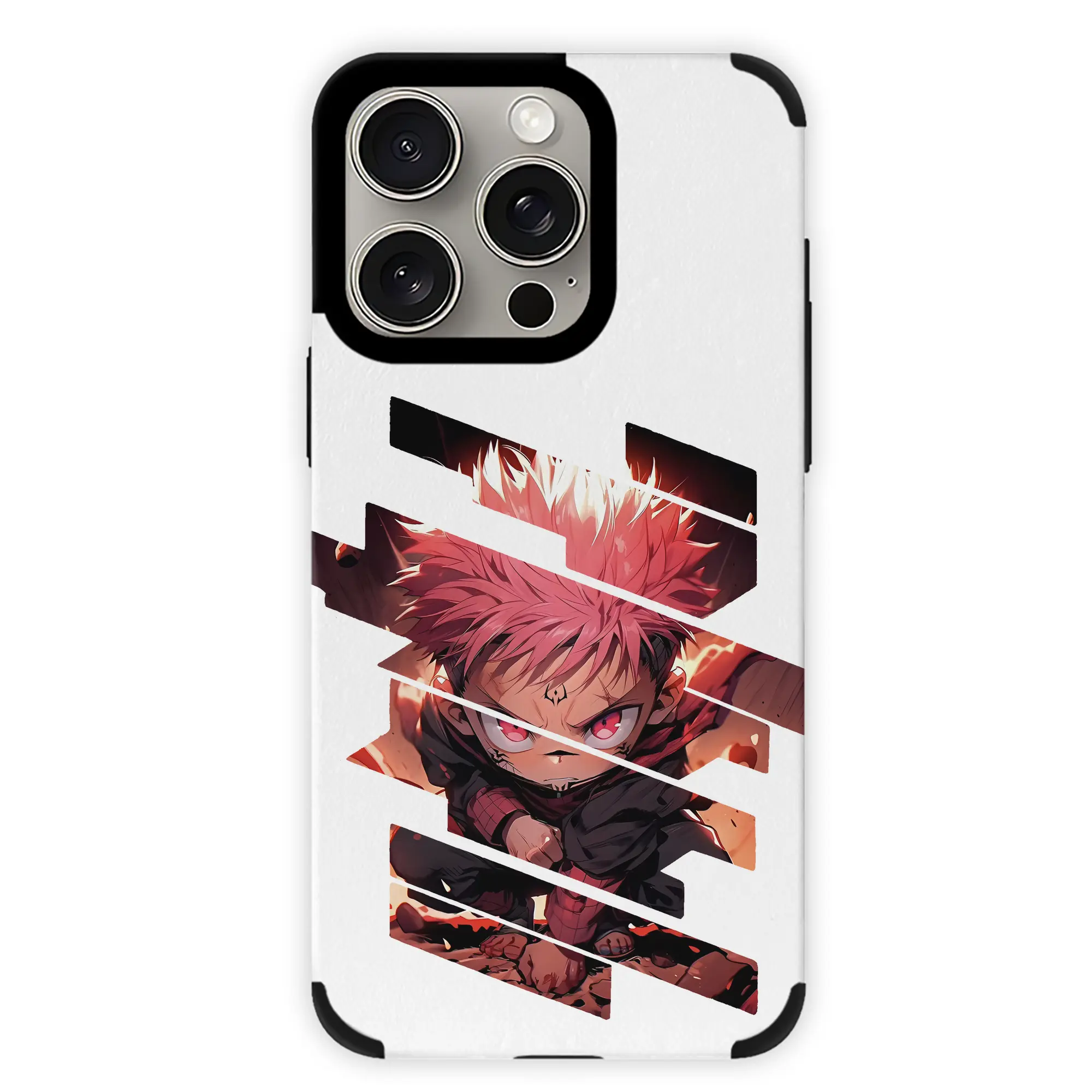 呪術廻戦 グッズ,虎杖 悠仁 - IPhone15ProMax対応 ・ PUレザースマホケース ・ 耐衝撃 ・ 黄変防止 ・ 360度全面保護 ・ 柔らか手触り ・ 3D立体ボタン