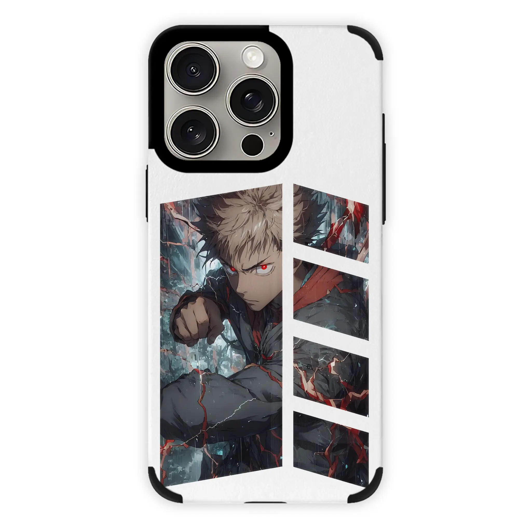 呪術廻戦 グッズ,虎杖 悠仁 - IPhone15ProMax対応 ・ PUレザースマホケース ・ 耐衝撃 ・ 黄変防止 ・ 360度全面保護 ・ 柔らか手触り ・ 3D立体ボタン