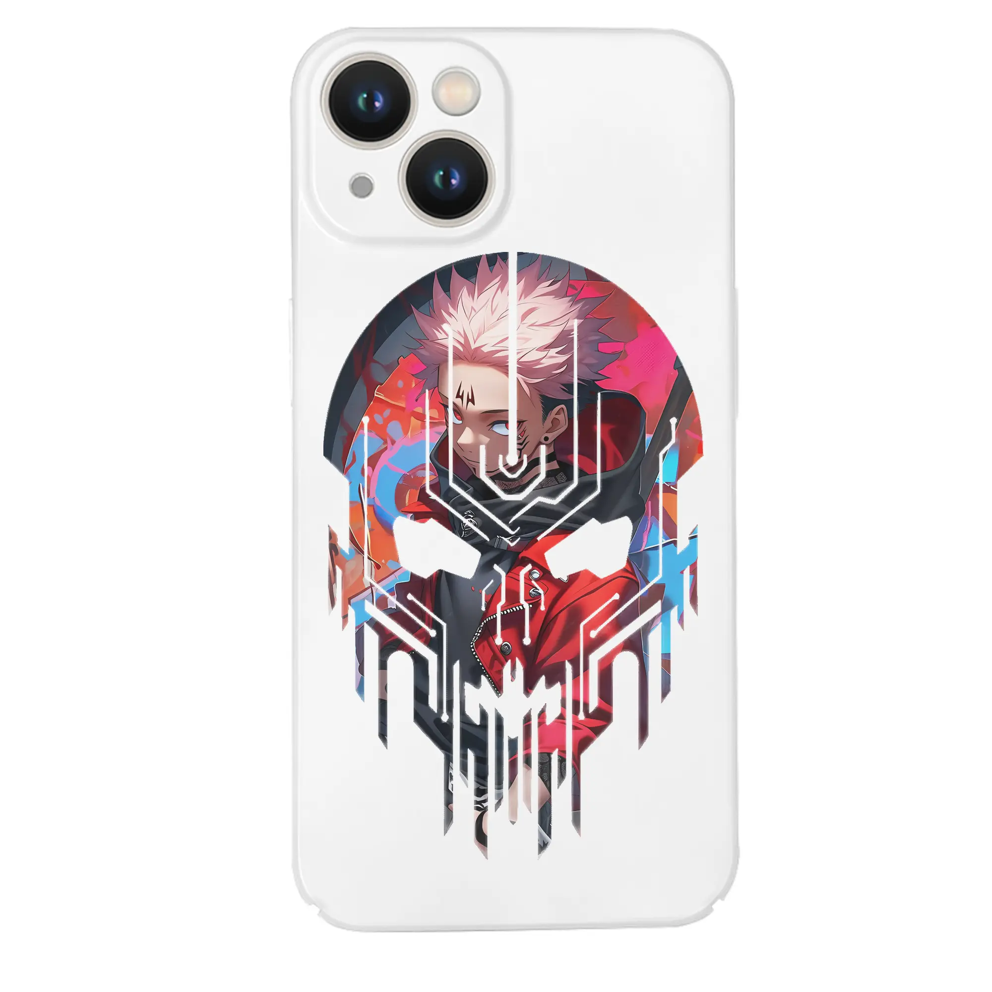 呪術廻戦 グッズ,虎杖 悠仁 - IPhone 14シリーズ対応 ・ ハードケース ・ 衝撃吸収 ・ 360度密着 ・ カメラ保護 ・ 高品質プラスチック ・ 快適操作