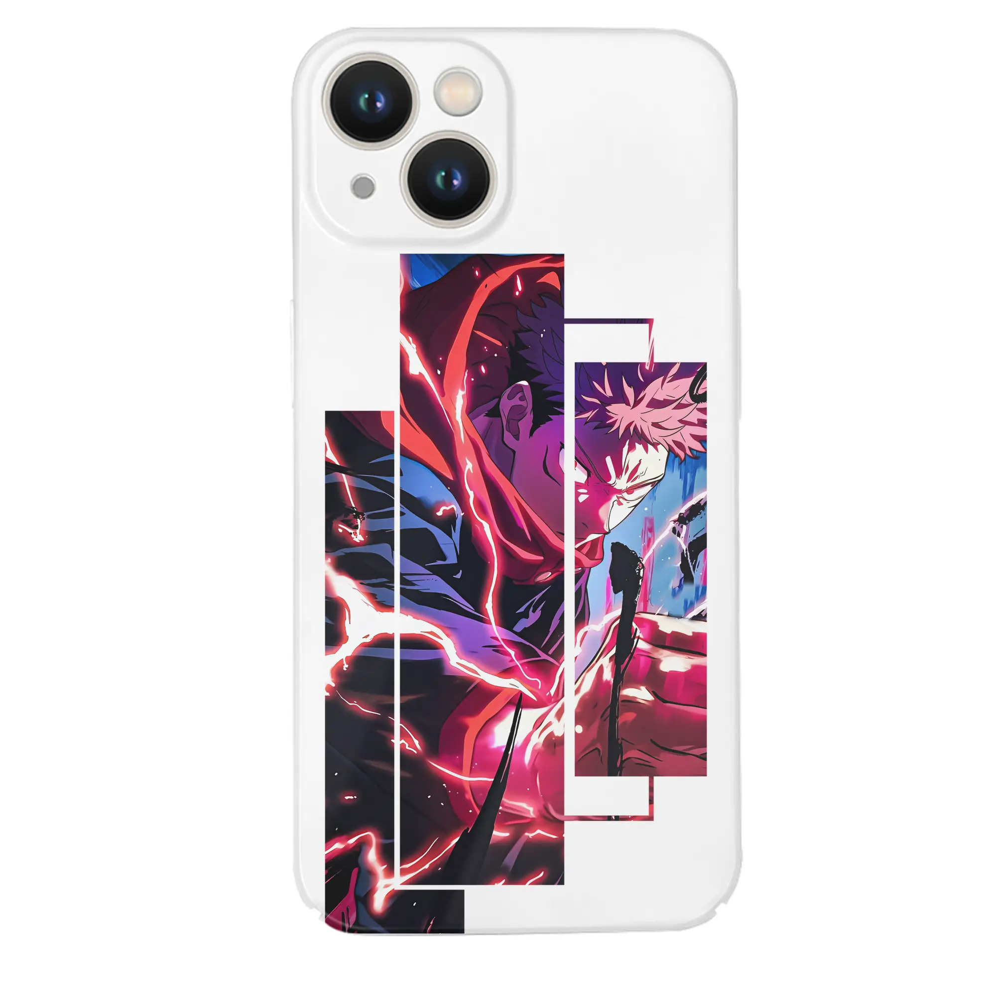 呪術廻戦 グッズ,虎杖 悠仁 - IPhone 14シリーズ対応 ・ ハードケース ・ 衝撃吸収 ・ 360度密着 ・ カメラ保護 ・ 高品質プラスチック ・ 快適操作
