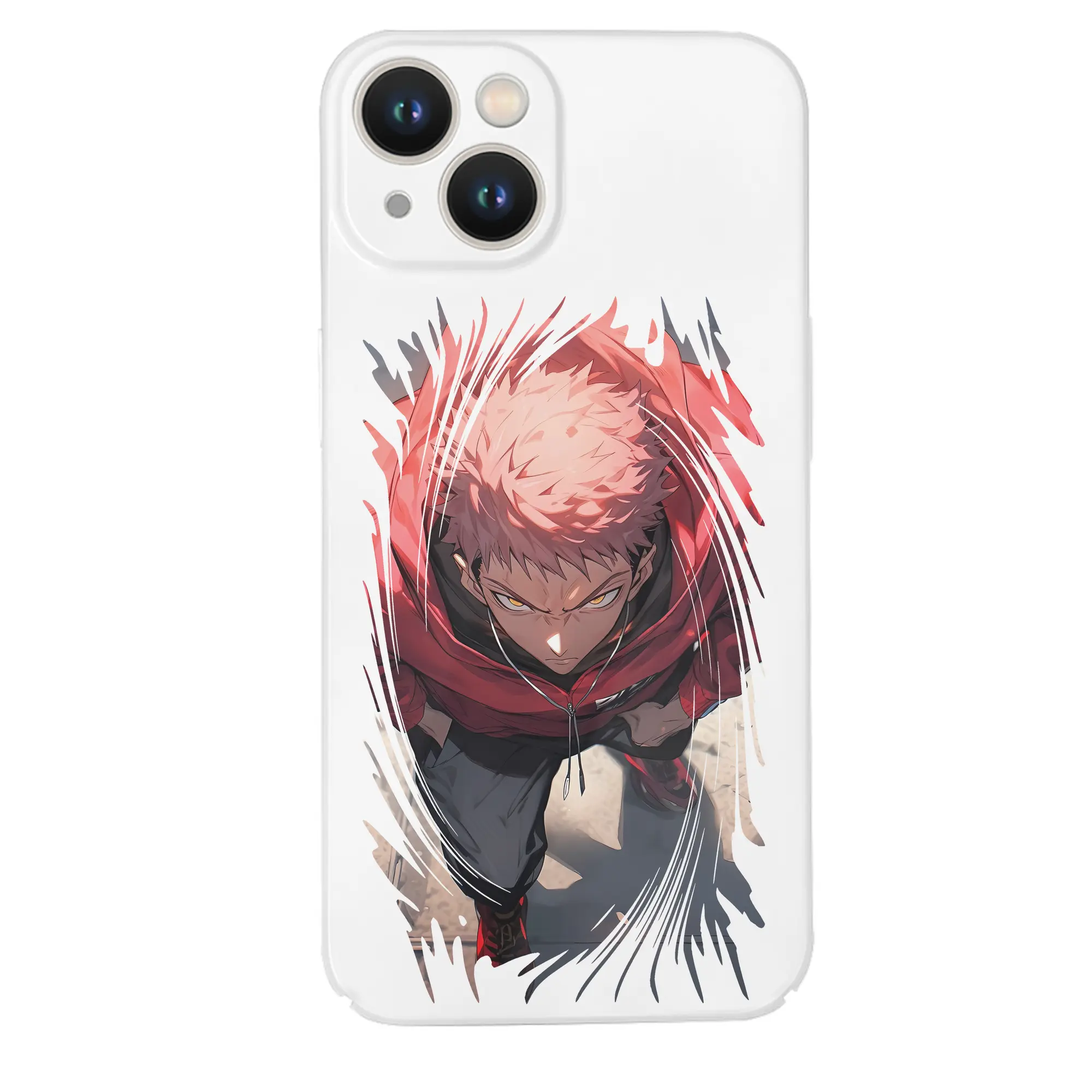 呪術廻戦 グッズ,虎杖 悠仁 - IPhone 14シリーズ対応 ・ ハードケース ・ 衝撃吸収 ・ 360度密着 ・ カメラ保護 ・ 高品質プラスチック ・ 快適操作