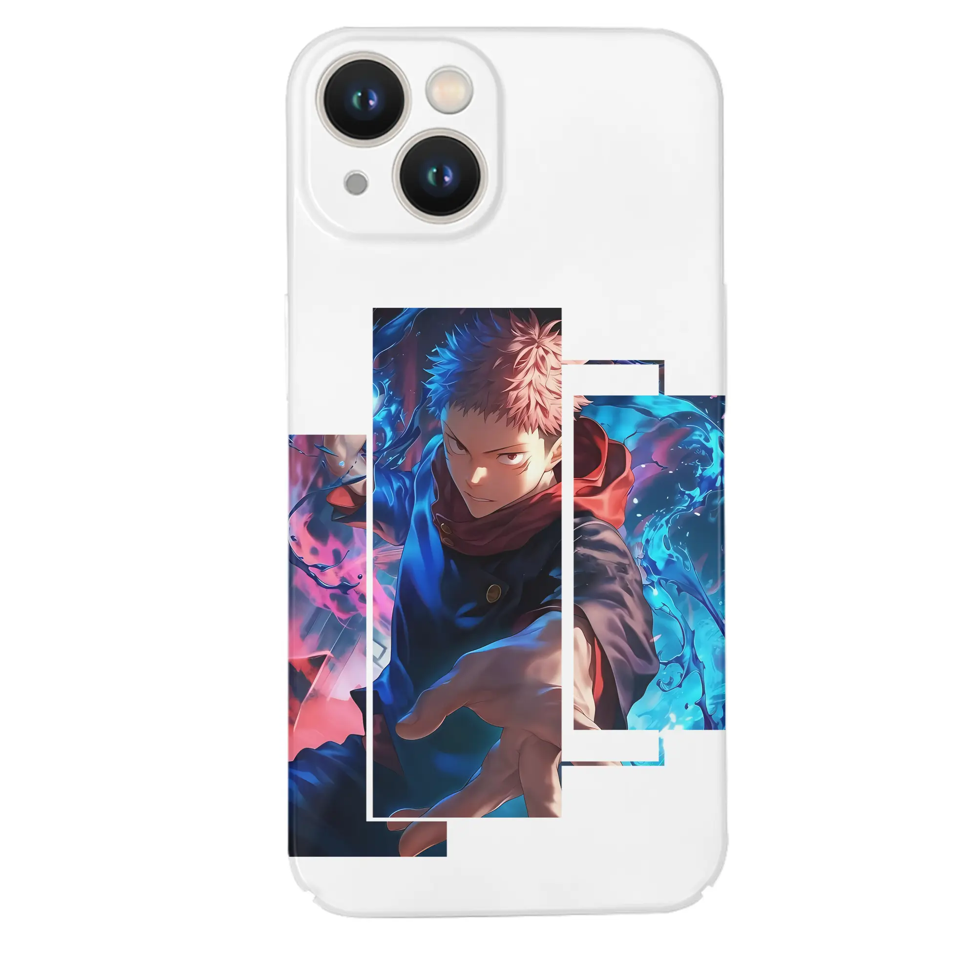 呪術廻戦 グッズ,虎杖 悠仁 - IPhone 14シリーズ対応 ・ ハードケース ・ 衝撃吸収 ・ 360度密着 ・ カメラ保護 ・ 高品質プラスチック ・ 快適操作