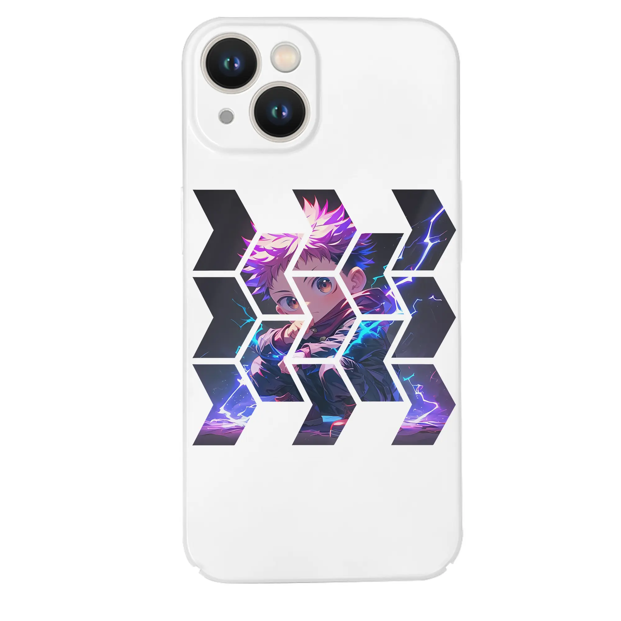 呪術廻戦 グッズ,虎杖 悠仁 - IPhone 14シリーズ対応 ・ ハードケース ・ 衝撃吸収 ・ 360度密着 ・ カメラ保護 ・ 高品質プラスチック ・ 快適操作