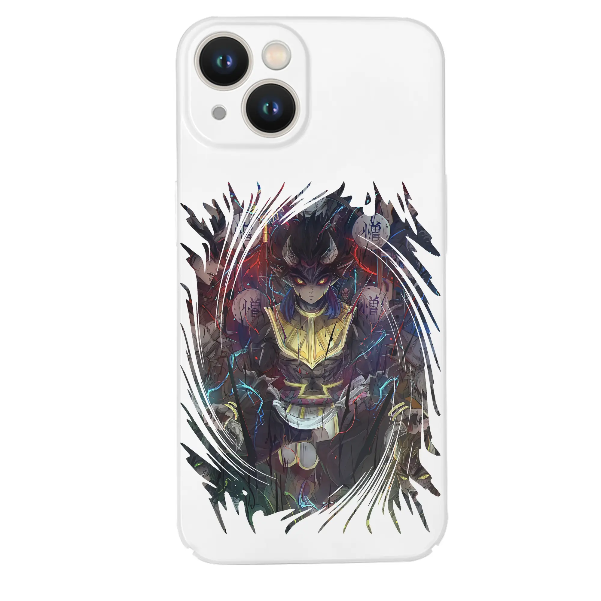 鬼滅の刃 グッズ,半天狗 - IPhone 14シリーズ対応 ・ ハードケース ・ 衝撃吸収 ・ 360度密着 ・ カメラ保護 ・ 高品質プラスチック ・ 快適操作