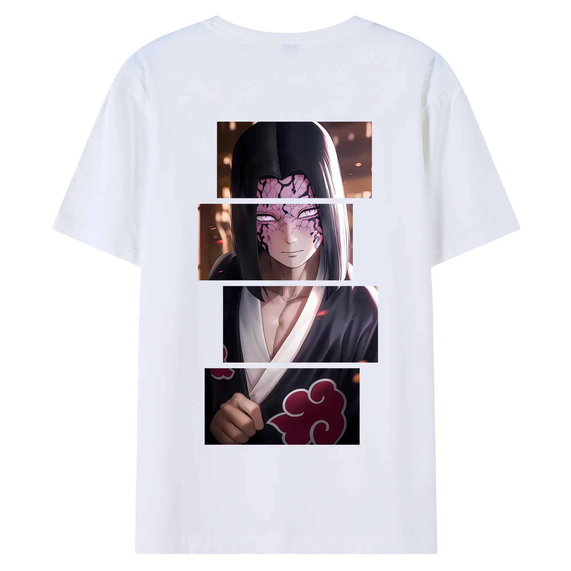 鬼滅の刃 グッズ,産屋敷 耀哉 - 綿100％ 半袖Tシャツ ・ バックプリント ・ 快適 通気性 ・ 日常使い 散歩 スポーツ用