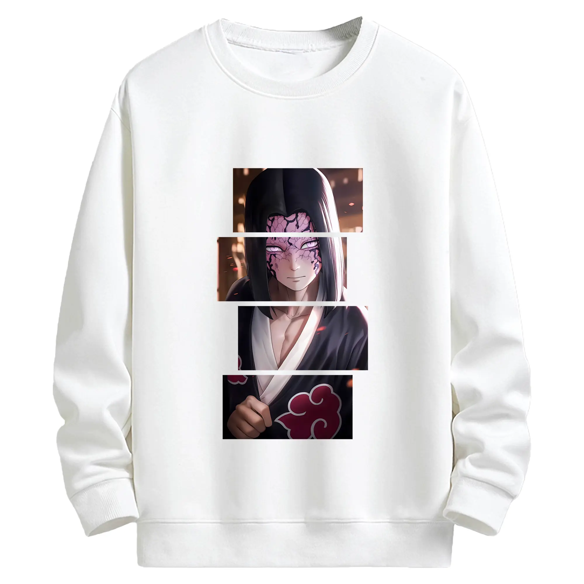 鬼滅の刃 グッズ,産屋敷 耀哉 - 高品質 クルーネック スウェット ・ コットン59％ ポリエステル41％ ・ ユニセックス 長袖 トレーナー ・ カジュアル デイリー スポーツ 散歩用