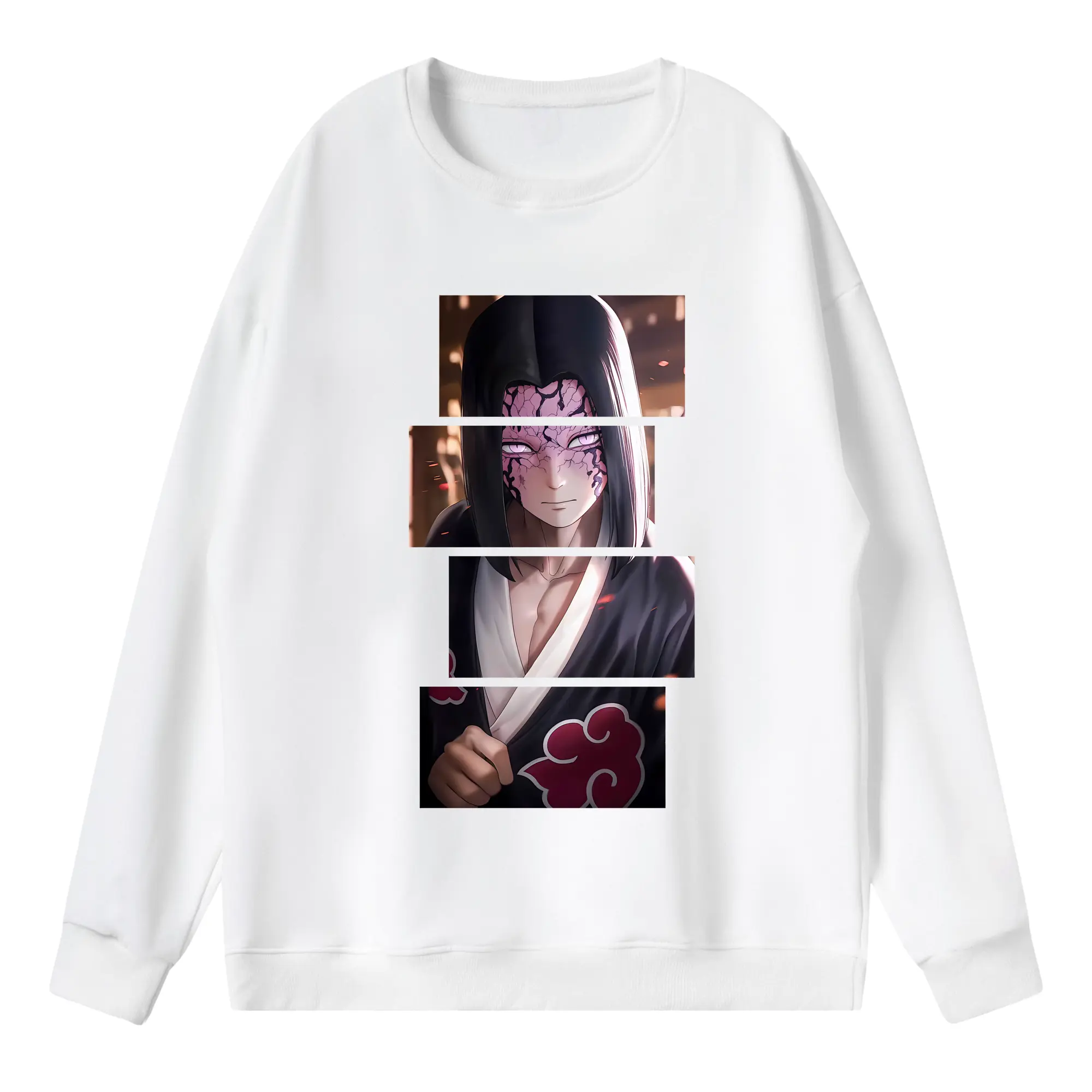 鬼滅の刃 グッズ,産屋敷 耀哉 - 薄手 クルーネック スウェット 裏毛260g · ポリエステル 春秋向け カジュアル 男女兼用 · トレーナー デイリー スポーツ 散歩に最適