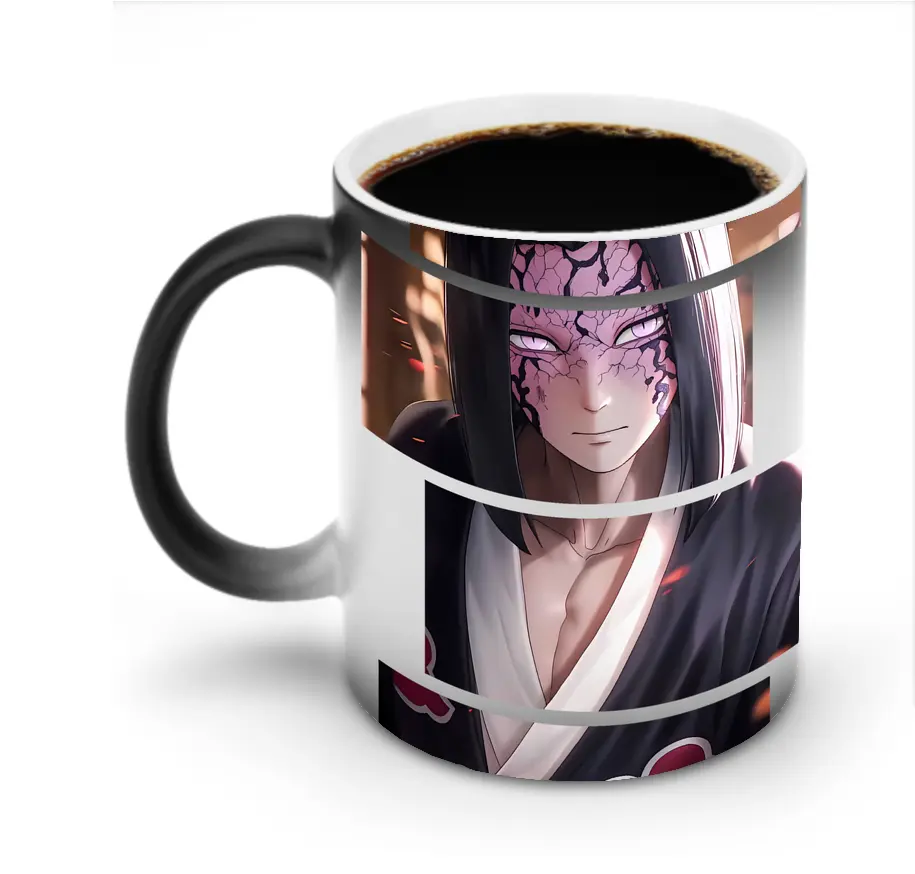 鬼滅の刃 グッズ,産屋敷 耀哉 - 変色マグカップ ・ セラミック ・ 熱転写プリント ・ 耐久性 高品質 ・ ギフト・自宅用 コーヒー お茶