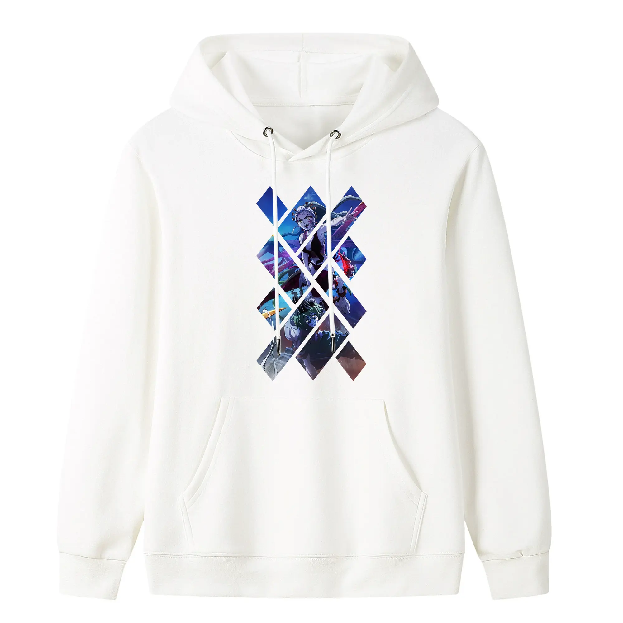 鬼滅の刃 グッズ,堕姫 - キッズ フード付きパーカー ・ フロントプリント ・ ポリエステル100％ ・ 快適 通学 スポーツ 日常使い お散歩用