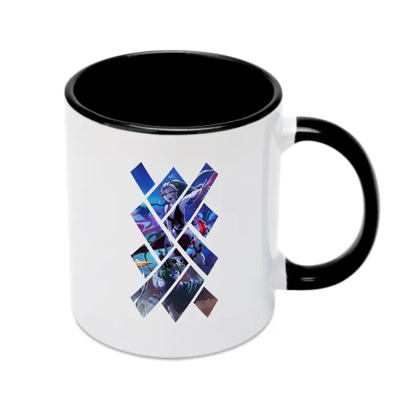 鬼滅の刃 グッズ,堕姫 - カラフルマグカップ ・ 陶器 ・ 熱転写プリント ・ 鮮やかデザイン ・ 耐久性 高品質 ・ コーヒー お茶 ギフト用