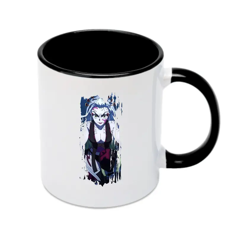 鬼滅の刃 グッズ,堕姫 - カラフルマグカップ ・ 陶器 ・ 熱転写プリント ・ 鮮やかデザイン ・ 耐久性 高品質 ・ コーヒー お茶 ギフト用